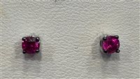 Pendientes Davite & Delucchi Mujer in Oro blanco Rubino 0.20 Ct BB003469RB2 - BB003469RB2